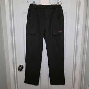 Clothin Green Fleece Lined Activewear Snow Cargo Pants Sz 6